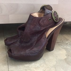 Frye sling back heels